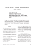 Long-Term Mechanical Ventilation: Management