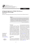 Review A Diagnostic Approach to Multiple Simultaneous