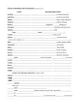 Stage 26 Vocabulary Sheet