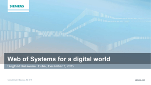 Presentation: Web of Systems for a digital world