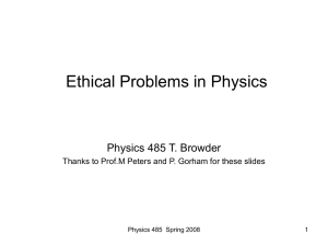 The Theory of Ethics - University of Hawaii Physics and Astronomy