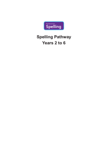 Spelling Scheme Yr 2