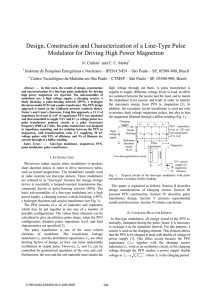 Design, Construction and Characterization of a Line-Type