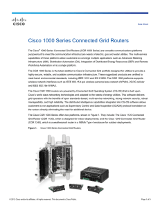 Cisco 1120 Connected Grid Router Data Sheet