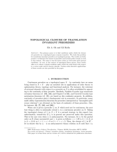 topological closure of translation invariant preorders