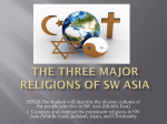 Three Major Religions of