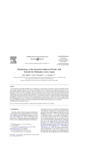 Morphology of the distorted subducted Pacific slab beneath the