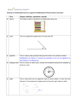 Glossary of Maths Terms