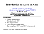 Introduction to System-on-Chip - Electrical and Computer Engineering