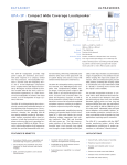 UPA-1P : Compact Wide Coverage Loudspeaker