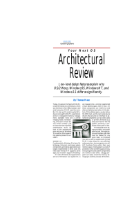 Low-level design features explain why OS/2 Warp, Windows 95