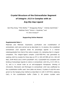 Crystal Structure of the Extracellular Segment of Integrin V 3 in