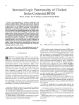 Increased Logic Functionality of Clocked Series