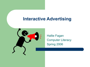 Interactive Advertising