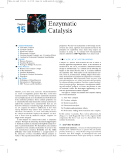 Enzymatic Catalysis