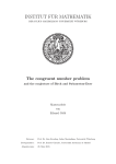The congruent number problem - Institut für Mathematik
