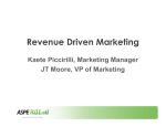 Revenue Driven Marketing - ASPE-ROI