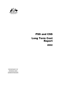 PSS and CSS Long Term Cost Report 2002