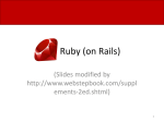 More Ruby: Arrays. Blocks, Iterators, Strings, files