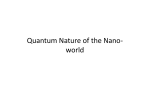 Quantum Nature of the Nano