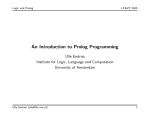 An Introduction to Prolog Programming