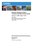Dynamic Models for Wind Turbines and Wind Power Plants