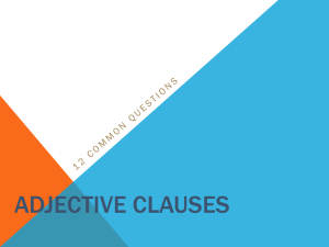 adjective clauses - WordPress @ VIU Sites