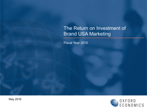 The Return on Investment of Brand USA Marketing