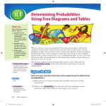 Determining Probabilities Using Tree Diagrams and Tables