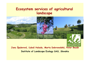 Ecosystem services of agricultural landscape in Slovakia