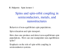 Spins and spin-orbit coupling in semiconductors, metals, and