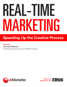 Real-time Marketing: Speeding up the Creative Process