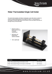 Water Thermostatted Single Cell Holder