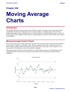Moving Average Charts