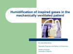 Humidification of inspired gases in the mechanically ventilated patient