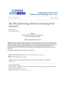 The SIR Epidemiology Model in Predicting Herd Immunity