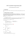 GNU Assembler Programming Tips