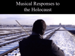 Musical Response to the Holocaust