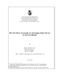 The Political Economy of Exchange Rate Policy in the Caribbean