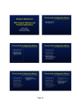 Page ‹#› Models in Medicine IV ROC Analysis: Methods and