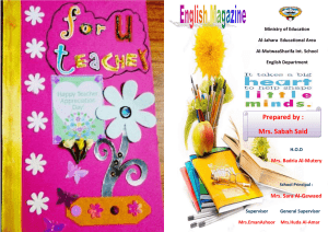 English magazine in teacher day