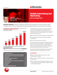 Mobile Advertising and Marketing: Past the Tipping Point.