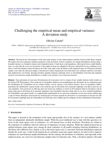 Challenging the empirical mean and empirical variance