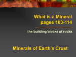 What is a Mineral?