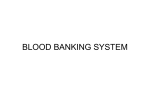 BLOOD BANKING SYSTEM