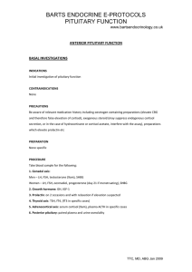 barts endocrine e-protocols pituitary function