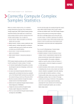 Correctly Compute Complex Samples Statistics