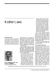 Kosher Laws - Manufacturing Confectioner