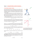 Topic 1 | Projectile Motion with Air Resistance