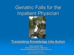 Geriatric Falls for the Inpatient Physician